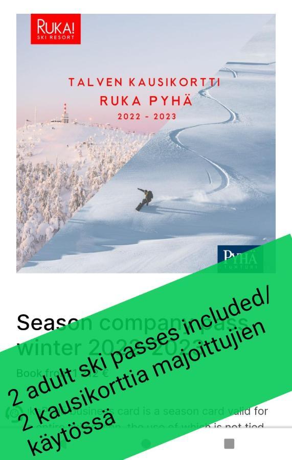 Ruka Kieraevae With Ski Tickets Kuusamo Bagian luar foto